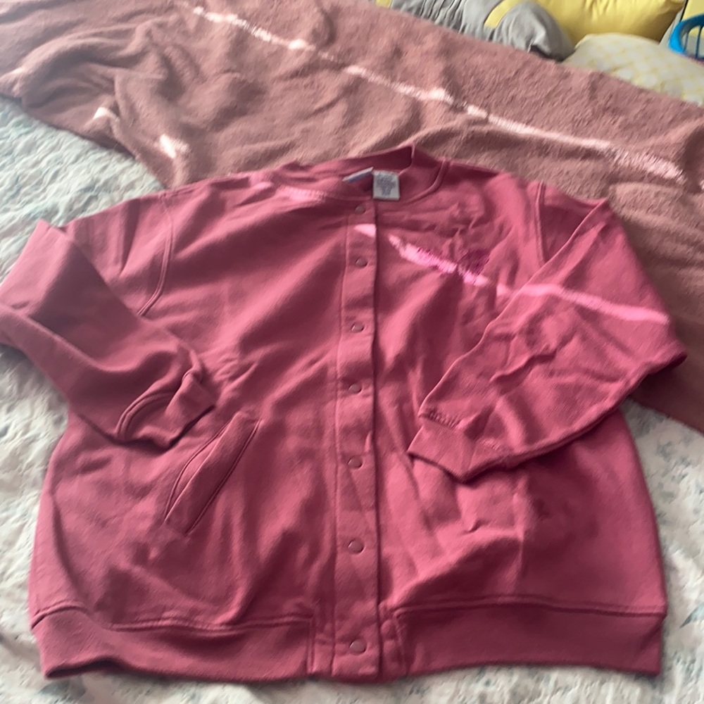 Button-Up Sweatshirt